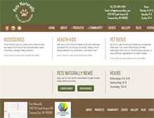 Tablet Screenshot of petsnaturallytc.com